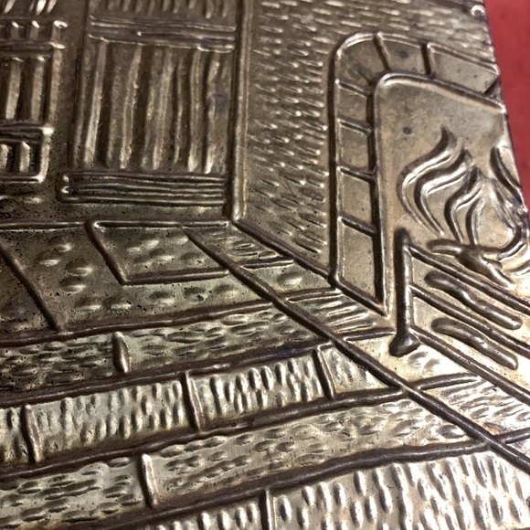 Vintage Lombard Hearth Tinderbox Brass & Wood Made in Germany - Picture 11 of 11